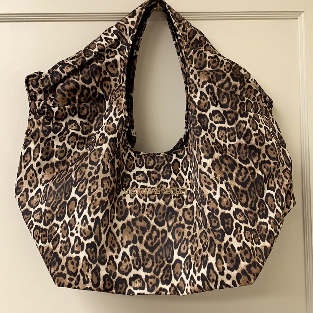Victoria’s Secret Animal Print Bag with Tie Straps